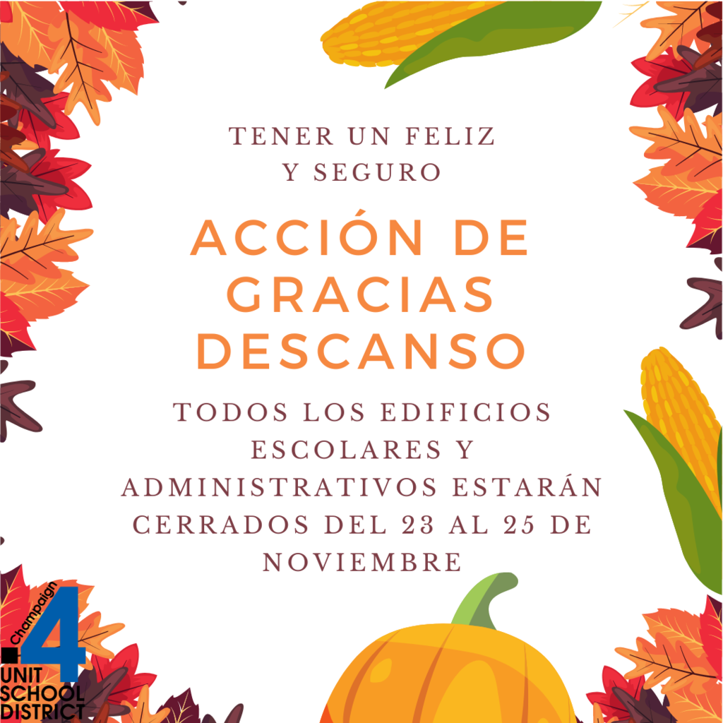 Thanksgiving Break Spanish